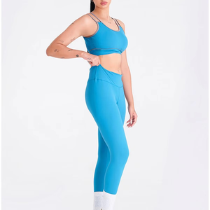 Unique Women <b>Yoga</b> <b>Set</b> 2 Pcs Sports Fashion Elastic Waist Fitness Custom <b>Yoga</b> <b>Set</b> for Sale Women Fitness <b>Yoga</b> <b>Set</b> - Product Image 4