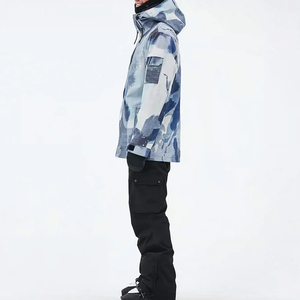 Combinaison de ski pour homme de haute qualité, imperméable, respirante, à capuche, avec fermeture éclair, pour l'extérieur, avec options personnalisables technologiques - Product Image 3