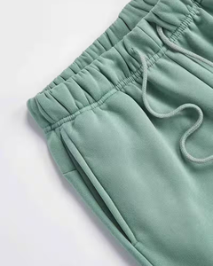 Women's Solid Fleece Hoodie Jogger Set Regular Fit Two Piece Sweatpants Outfit Casual Winter Wear Green White Anti-Pilling - Product Image 5