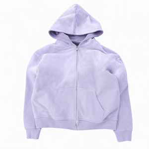 เสื้อฮู้ดซิปผู้ชายไซส์ใหญ่ สีเขียว ผ้าฝ้าย 100% เฟรนช์เทอร์รี่ สวมใส่สบาย สีพื้น ทรงปกติ เหมาะสำหรับใส่ในฤดูใบไม้ร่วง - Product Image 4