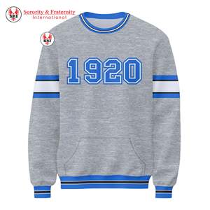 บริการ OEM เสื้อสเวตเตอร์ไหมพรมคอกลมสำหรับผู้หญิง หลากสี ฤดูใบไม้ร่วง/ฤดูหนาว แบรนด์ Alpha Lambda Mu พิมพ์ลายด้านหน้าตามสั่ง 100% - Product Image 3