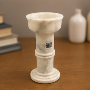 Marble Round Incense <b>Burner</b> Tabletop Indoor Decor Traditional Design Durable Living Room All Seasons - Product Image 4