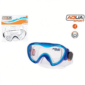 Maschera da nuoto Aqua Sport Junior +7 diottrie con telaio in silicone antiappannamento per bambini, sport acquatici - Product Image 2