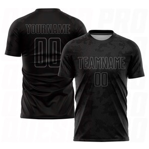 ชุดฟุตบอลแบบซับลิเมชั่นสีดำเทาแบบกำหนดเอง เสื้อฟุตบอลส่วนตัว ระบายอากาศได้ดี ซับเหงื่อ ชุดกีฬาสำหรับทีม - Product Image 1