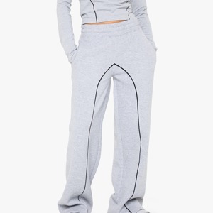 Pantalones cargo para mujer al por mayor, pantalones jogger y pantalones de chándal 100% algodón transpirables, suaves, holgados y rectos para la venta - Product Image 5