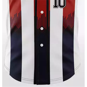 Maillots de baseball et de softball personnalisés en polyester 100 % par sublimation, maillots de softball roses, maillots de baseball unis - Product Image 4
