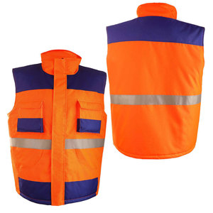 Chaleco de Seguridad Reflectante para Trabajo, con Logotipo Personalizado, Transpirable, Resistente al Viento, de Poliéster, sin Mangas, para Hombre - Product Image 1
