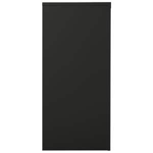 Armoire coulissante en acier anthracite avec verre trempé pour la décoration du salon - Product Image 3