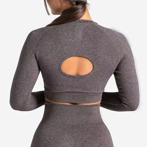 Shorts de yoga taille haute sans manches pour femme, personnalisables avec votre marque, 2 pièces, respirants, en Spandex/Nylon, avec cordon de serrage, pour la gym et le yoga - Product Image 5