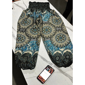 Pantalons Harem en Laine Patchwork Bohème pour l'Hiver - Fabricant et Exportateur en Gros - Product Image 3