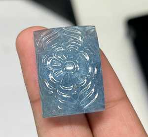 Natural Aquamarine Carving Gemstones Hand-Carved Loose Aquamarine Stones Bulk Lot for DIY Jewelry Making Wholesale By MAHNAJ GEM - Product Image 6