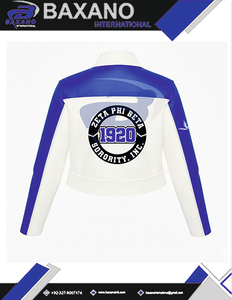 Zeta phi Beta zpb sorority เสื้อแจ็คเก็ตหนัง PU คุณภาพสูงทรงสลิมฟิตแจ็คเก็ตสำหรับแข่งรถปรับแต่งโลโก้ได้ - Product Image 4