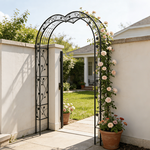 8 Stili di Archi da Giardino in Metallo, Componibili Liberamente, Pergolati per Piante Rampicanti, Supporti per Rose, Recinzioni e Cancelli - Product Image 3