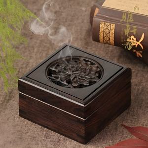 Natural Wooden Bakhoor burner Arabic Calligraphy Stylish Elegant Mabkhara For Ramadan Eid Festive High Quality <b>Incense</b> <b>Holder</b> - Product Image 5
