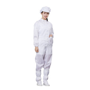 Uniforme de Trabajo Antiestático de Poliéster, Bata de Laboratorio ESD con Hilo Conductivo para Uso en Cuartos Limpios - Product Image 6