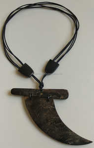 Colliers de perles en corne brute naturelle au design vintage Motif d'ancre unisexe pour les défilés de mode Fêtes Idée cadeau économique - Product Image 2