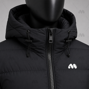 Chaqueta Larga Acolchada Impermeable para Mujer, Chaqueta de Plumón con Capucha para Invierno, Chaqueta Acolchada Transpirable con Botones a la Moda - Product Image 5