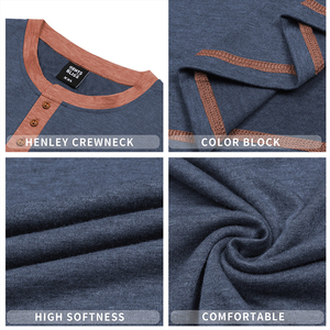 Camisas de Hombre de Talla Grande, Estilo Henley con Botones, Modernas y Elegantes para Oficina, Viajes y Fiestas, Novedad 2026 - Product Image 6