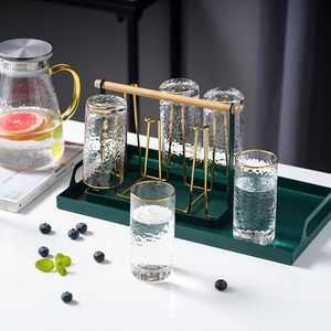 Plateau de service en métal avec poignées, portable, pour table basse, salon, cuisine, salle de bain, décoration - Product Image 4