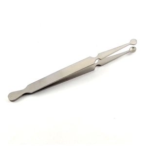 Pince à percer professionnelle de 11,5 cm en acier inoxydable mat et brillant, pinces de maintien pour perles, outils de piercing corporel - Product Image 1