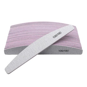 1pc LANGMA Disposable Durable Crystal Glass Double-Sided Nail <b>Files</b> <b>Case</b> Straight Pattern 100 Grit Professional Manicure Tool - Product Image 3