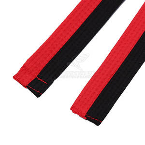Ceintures d'arts martiaux personnalisées à rayures, durables, pour le karaté, le taekwondo et le judo, disponibles en plusieurs couleurs - Product Image 5
