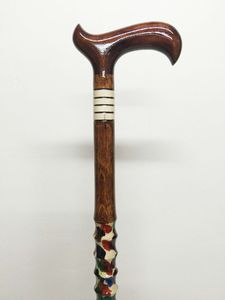 Bâton de marche en corne de buffle de qualité supérieure, taille personnalisée, couleur naturelle, avec poignée confortable pour les spectacles - Product Image 2