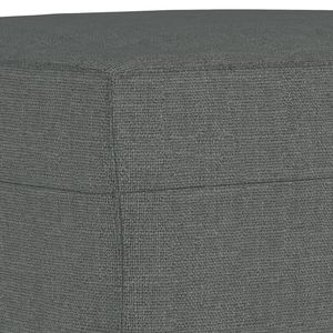Poggiapiedi in tessuto grigio scuro 27.6 sgabelli e pouf eleganti "x 21.7" x 16.1" - Product Image 5