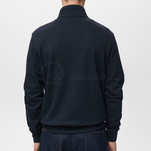 Haut en polaire mi-zippé pour homme en coton mélangé, style décontracté, haute qualité, toucher doux, confort extérieur - Product Image 3