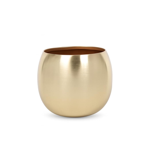 Maceta de Metal Martillado de Lujo con Soporte, Decorativa para Interiores, para Sala de Estar, Oficina en Casa y Decoración de Hoteles - Product Image 1