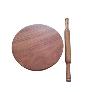 Stylish wooden chakla belan set with <b>rolling</b> board and <b>pin</b> perfect for chapati roti paratha puri buraq handicraft - Product Image 5