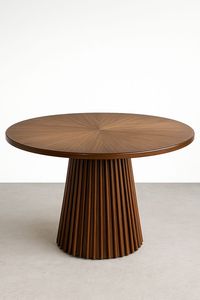 <b>Round</b> <b>dining</b> <b>table</b>, wooden <b>dining</b> <b>table</b>, <b>solid</b> <b>wood</b> <b>dining</b> <b>table</b>, <b>round</b> <b>wood</b> <b>table</b>, pedestal <b>dining</b> <b>table</b>, modern <b>dining</b> <b>table</b>, - Product Image 4