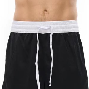 Shorts de basketball personnalisés pour hommes très demandés, respirants, athlétiques, pour la gym, le sport, décontractés, avec cordon de serrage, en maille, pour l'été, noirs - Product Image 5