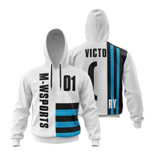 Sudaderas de invierno personalizadas de alta calidad para hombre, cuello con capucha, patrón de impresión sublimada de poliéster/algodón - Product Image 2