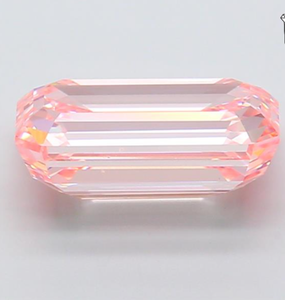 ROYAL GEMS, Diamante Cultivado en Laboratorio con Certificación IGI, Corte Esmeralda de 4.77 CT, Color Rosa Intenso, Claridad VVS2, CVD para Joyería - Product Image 2