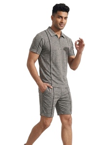 Ensemble t-shirt et short en coton premium personnalisé, nouveau look tendance pour streetwear et vêtements décontractés, unisexe - Product Image 5