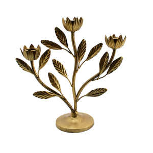 Candelero de Latón Hecho a Mano, Duradero, Natural y Moderno, para Decoración del Hogar en Navidad y Pascua - Product Image 1