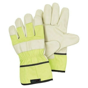 Gants de travail en cuir de vache fendu pour homme, accessoires de sécurité personnalisés, en cuir de vache, personnalisés - Product Image 5