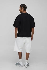 Camiseta Oversize para Hombre, Corte Cuadrado, Hombros Caídos, Estilo Urbano, Holgada, Algodón Grueso, Verano, Casual, Moda - Product Image 5