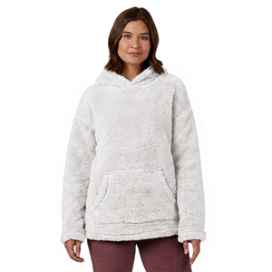 Sudadera con Capucha Extra Grande Unisex, de Forro Polar, Color Sólido, con Bolsillos, Estilo Casual para Invierno, Manga Larga, Material de Poliéster Tejido - Product Image 5