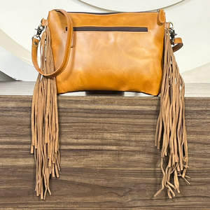 Nouveau Sac Bandoulière Personnalisé 2026 en Cuir Façonné à la Main avec Franges pour Femme, Grande Capacité, en Cuir de Vachette, Sac à Main Zippé - Product Image 5