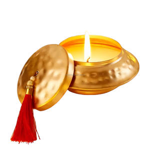 Wholesale Gold Thatera Work Matki Shaped Metal Jar Candle From Indian Manufacturer - Product Image 1