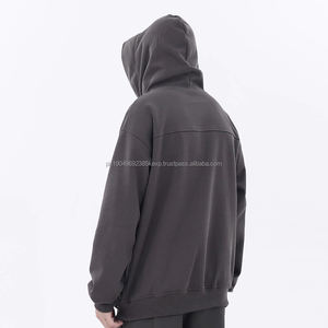 Wholesale high quality <b>oversize</b> <b>hoodie</b> <b>For</b> <b>Man</b> vintage drop shoulder <b>hoodie</b> customize high neck face pullover thick <b>hoodie</b> - Product Image 5
