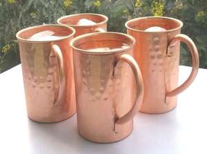 Taza Moscow Mule de Diseño Clásico Vintage, Lavable a Mano, de Cobre y Acero Inoxidable, con Tapa Ecológica ODM para Uso en Cafeterías - Product Image 2