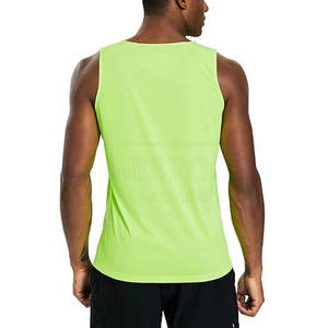Custom Logo Men <b>Running</b> <b>Singlet</b> Quick Dry Breathable Sleeveless Gym Tank Top Lightweight Sportswear Athletic Fitness - Product Image 2