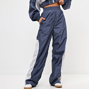 UNISEX Custom Patchwork Winter Hooded Jogging Suits 100% Nylon Zipup <b>Track</b> <b>Jacket</b> & Pants Windbreaker Set - Product Image 6