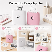 Mini Impresora Térmica OEM de 58 mm, 203 DPI, Bluetooth, Impresora de Bolsillo para Etiquetas y Fotos