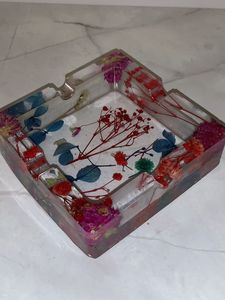 Custom Decorative Resin Ashtray With Elegant Artistic Finish For Luxury Home Office And Smoking Lounge Use - Product Image 6