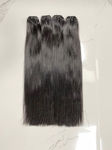 Paquetes de cabello vietnamita crudo alineado con cutícula de alta calidad, máquina de extensión de cabello humano sin procesar del proveedor al por mayor, trama Doble - Product Image 4