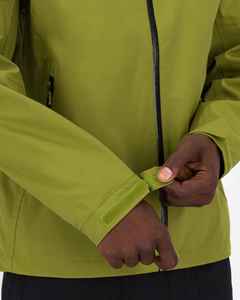 Veste matelassée imperméable à capuche pour homme, vert uni, fermeture éclair décontractée, extérieur en polyester, doublure en nylon, pour l'automne - Product Image 6